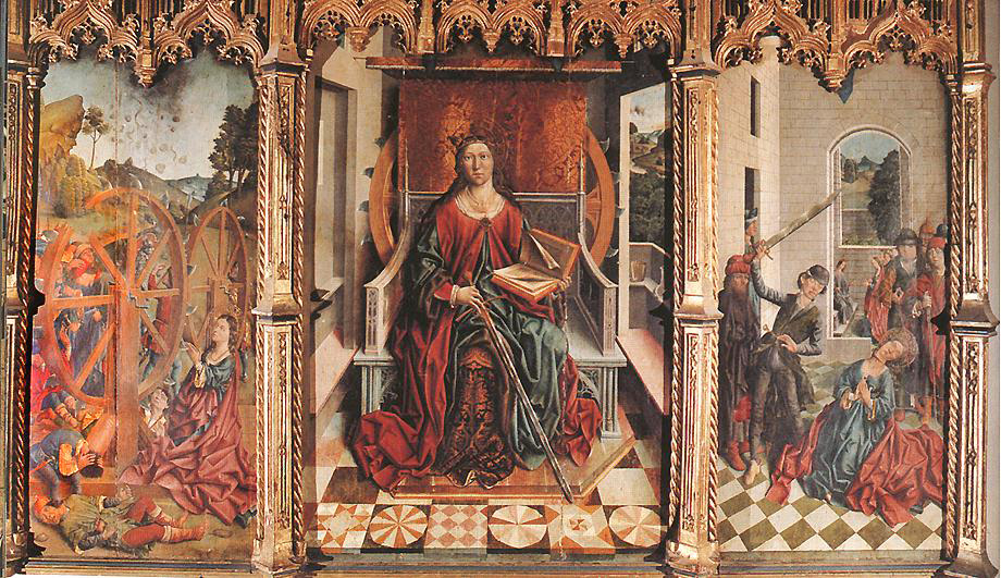 triptych of saint catherine